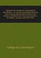 Memoire du College de L