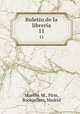 Boletn de la librera. 11, Murillo, M., Firm, Booksellers, Madrid 