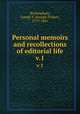 Personal memoirs and recollections of editorial life. v.1, Buckingham, Joseph T. (Joseph Tinker), 1779-1861 