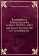 Kurzgefaszte Einleitung in die heiligen Schriften alten und neuen Testaments: Ein Leitfaden fur ., Ferdinand Wilhelm Weber 