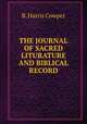 THE JOURNAL OF SACRED LITURATURE AND BIBLICAL RECORD, B. Harris Cowper 