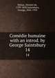 Comdie humaine with an introd. by George Saintsbury.. 14, Honore? de Balzac 