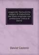 Leggende Talmudiche; saggio di traduzione dal testo originale con prefazione critica di David ., David Castelli 