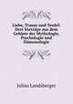 Liebe, Traum und Teufel: Drei Vortrage aus dem Gebiete der Mythologie, Psychologie und Damonologie, Julius Landsberger 