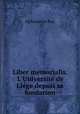 Liber memorialis. L