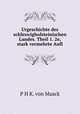 Urgeschichte des schleswigholsteinischen Landes. Theil 1. 2e, stark vermehrte Aufl, P.H. K. von Maack 