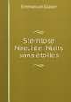 Sternlose Naechte: Nuits sans etoiles, Emmanuel Glaser 