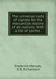 The universal code of signals for the mercantile marine of all nations. With a list of yachts ., Frederick Marryat, G B. Richardson 