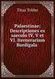Palaestinae: Descriptiones ex saeculo IV, V et VI. Iternerarium Burdigala ., Titus Tobler 