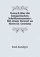 Versuch uber die himjaritischen Schriftmonumente: Mit einem Vorwort an Herrn Dr. Gesenius, Emil Roediger 