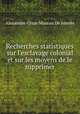 Recherches statistiques sur l