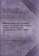 Bibliographie des ouvrages arabes ou relatifs aux Arabes, publies dans l