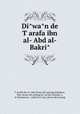 Di?wa?n de T?arafa ibn al-?Abd al-Bakri?, T?arafah ibn al-?Abd 