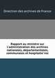 Rapport au ministre sur l