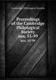Proceedings of the Cambridge Philological Society. nos. 55-99, Cambridge Philological Society 