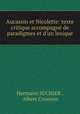 Aucassin et Nicolette: texte critique accompagne de paradigmes et d