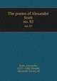 The poems of Alexander Scott. no. 85, Scott, Alexander, 1525?-1584?,Donald, Alexander Karley, ed 