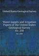 Water-supply and Irrigation Papers of the United States Geological Survey. no. 208, United States Geological Survey 