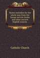 Hymn-melodies for the whole year from the Sarum service-books and other ancient English sources ., Catholic Church 