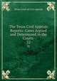 The Texas Civil Appeals Reports: Cases Argued and Determined in the Courts .. 32, Texas Court of Civil Appeals 