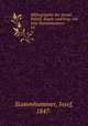 Bibliographie der Social-Politik. Bearb. und hrsg. von Jose Stammhammer. 02, Stammhammer, Josef, 1847- 