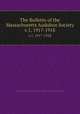 The Bulletin of the Massachusetts Audubon Society. v.1, 1917-1918, Massachusetts Audubon Society. Report of the Massachusetts Audubon Society,Massachusetts Audubon Society 