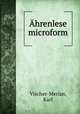 Ahrenlese microform, Vischer-Merian, Karl 