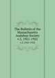 The Bulletin of the Massachusetts Audubon Society. v.5, 1921-1922, Massachusetts Audubon Society. Report of the Massachusetts Audubon Society,Massachusetts Audubon Society 