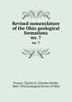 Revised nomenclature of the Ohio geological formations. no. 7, Prosser, Charles S. (Charles Smith), 1860-1916,Geological Survey of Ohio 