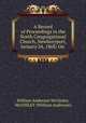 A Record of Proceedings in the North Congregational Church, Newburyport, January 24, 1868: On ., William Anderson McGinley, McGINLEY (William Anderson) 