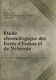 E?tude chronologique des livres d