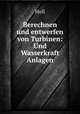 Berechnen und entwerfen von Turbinen: Und Wasserkraft Anlagen, Holl 