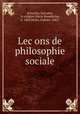 Lec?ons de philosophie sociale, Schwalm, Salvador, in religion Maria Benedictus, b. 1860,Melin, Gabriel, 1862- 