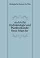 Archiv fur Hydrobiologie und Planktonkunde: Neue Folge der ., Biologische Station Zu Plon 