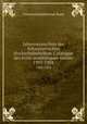 Jahresverzeichnis der Schweizerischen Hochschulschriften. Catalogue des crits acadmiques suisses. 1903-1904, 