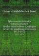 Jahresverzeichnis der Schweizerischen Hochschulschriften. Catalogue des crits acadmiques suisses. 1911-1912, 