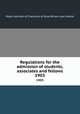 Regulations for the admission of students, associates and fellows. 1903, Royal Institute of Chemistry of Great Britain and Ireland 