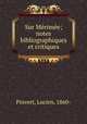 Sur Merimee; notes bibliographiques et critiques, Pinvert, Lucien, 1860- 