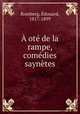 A ote de la rampe, comedies & saynetes, Edouard Romberg 