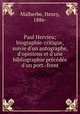 Paul Hervieu; biographie-critique, suivie d