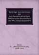 Beitrage zur Kentniss der nordamericanischen Nachtfalter besonders der Microlepidopteren, Zeller, P. C. (Philipp Christoph), 1808-1883 