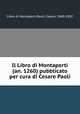 Il Libro di Montaperti (an. 1260) pubblicato per cura di Cesare Paoli, Libro di Montaperti,Paoli, Cesare, 1840-1902 
