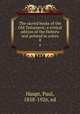 The sacred books of the Old Testament; a critical edition of the Hebrew text printed in colors. 8, Haupt, Paul, 1858-1926, ed 