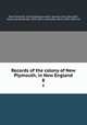 Records of the colony of New Plymouth, in New England. 8, New Plymouth Colony,Massachusetts. General Court,Shurtleff, Nathaniel Bradstreet, 1810-1874, ed,Pulsifer, David, 1802-1894, ed 