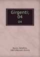 Girgenti;. 04, Rocco, Serafino, 1867-,Mauceri, Enrico 