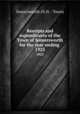 Receipts and expenditures of the Town of Somersworth for the year ending .. 1925, Somersworth (N.H. : Town) 