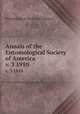 Annals of the Entomological Society of America. v. 3 1910, Entomological Society of America 