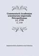 Commentarii Academiae scientiarum imperialis Petropolitanae. 11, 1739, Imperatorskaia akademia nauk (Russia) 