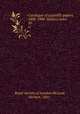 Catalogue of scientific papers, 1800-1900. Subject index. 10, Royal Society of London,McLeod, Herbert, 1841- 