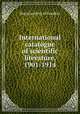 International catalogue of scientific literature, 1901-1914, 